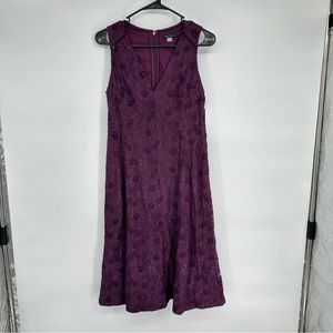 Tommy Hilfiger Purple Lace A Line Midi Dress Sz 8 NWT